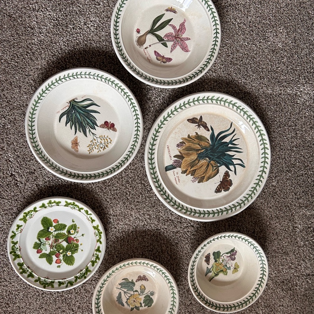 Portmeirion England Botanic Gardens 1818 Dishes Vintage